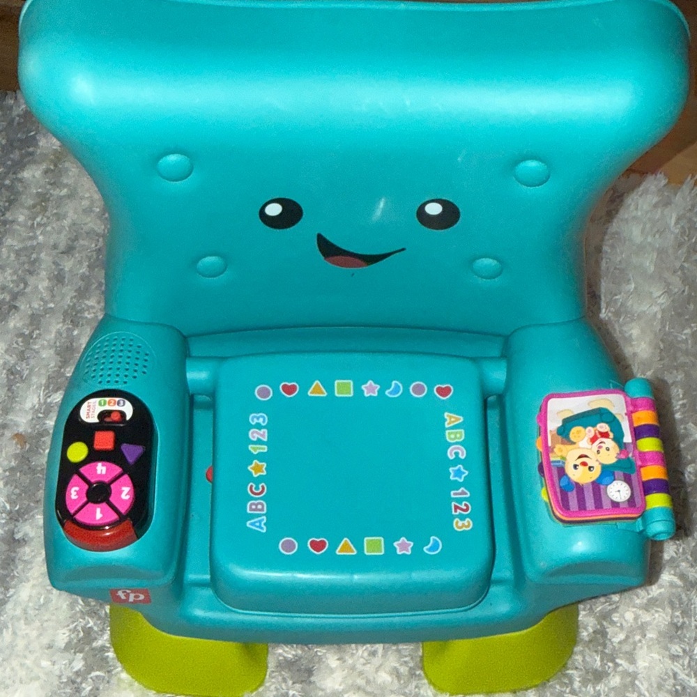 Fisher-Price Teal Interactive Learning Seat with Bright Buttons